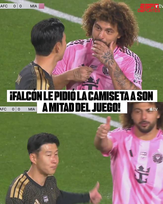 “나와 아내까지 손흥민 좋아해” 끝나지 않은 ‘팬심 고백’ 쏘니 유니폼 받은 팔콘 “SON은 정말 인간적으로 대단한 선수”