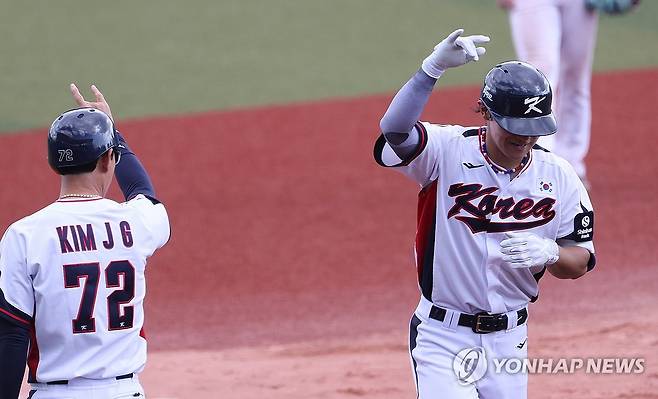 안현민 만루포·김도영 백투백…타선 폭발 WBC 대표팀 16-6 대승