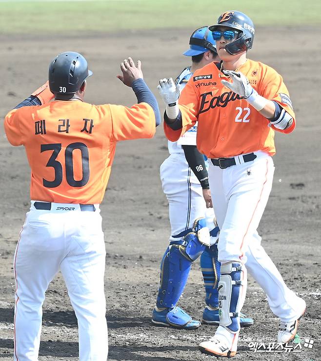 '채은성 결승포+왕옌청 3이닝 무실점+김서현 SV' 한화, 닛폰햄 2군 잡고 연습경기 연승 질주 [오키나와:스코어]
