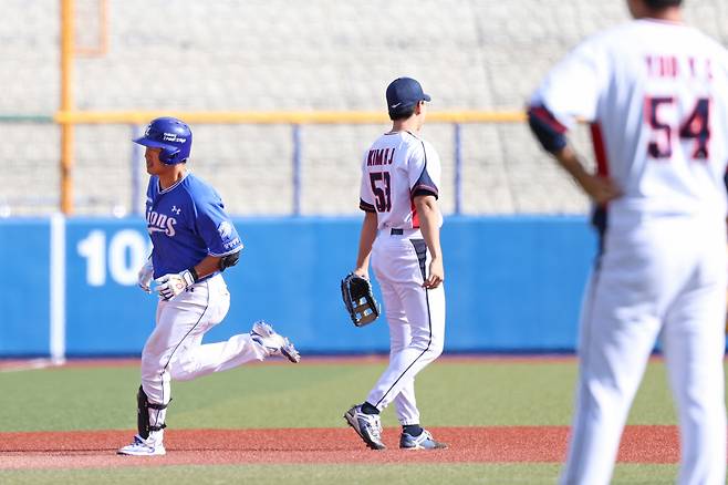 '대표팀 킬러인가?' 정우주 이어 유영찬도 저격… 우울했던 삼성 자존심 살린 두방의 홈런