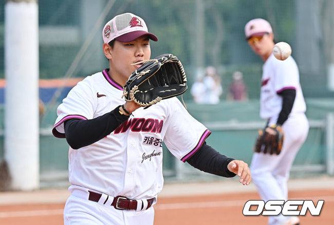 ‘최고 148km 쾅!’ 192cm 대형 좌완, 대만 타선 잠재웠다 “캐치볼 때부터 컨디션 GOOD!” [키움 캠프]