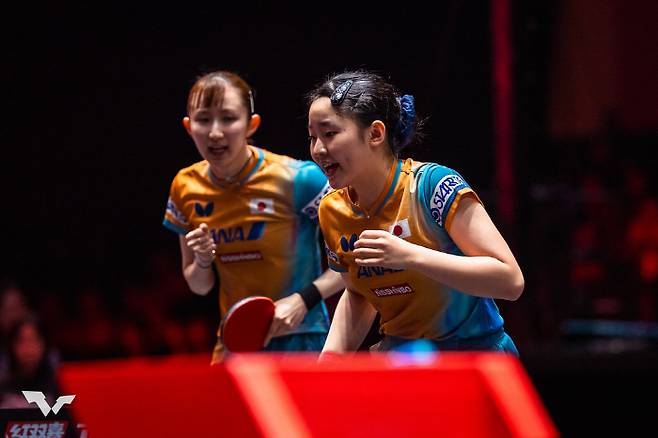 日에이스와 짝 맞춘 신유빈, 女복식 결승서 日톱랭커 미와 조에 0대3패 '2연속 준우승'[싱가포르 스매시]