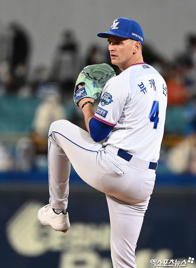 '매닝 팔꿈치 수술→14억 공중분해' 삼성, 뷰캐넌 복귀도 불발…대만 매체