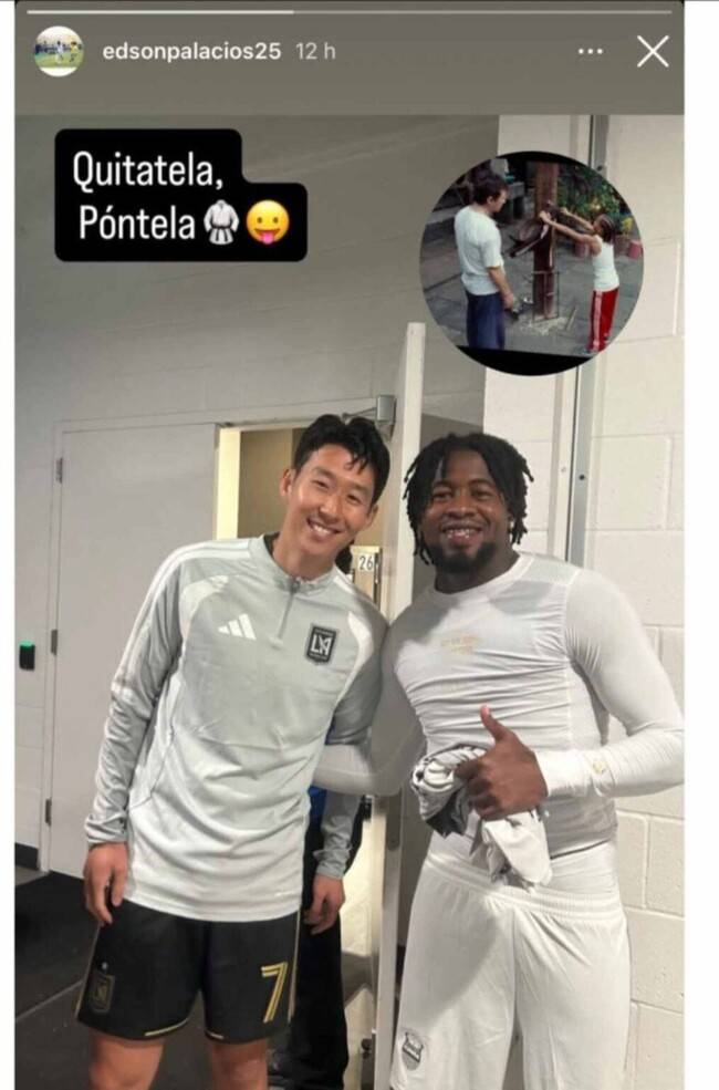 손흥민 만났는데 중국 영화 성룡 대사 올리다니...상대 선수 감격 인증샷→팬심이지만 아쉬운 '옥의 티'