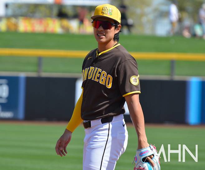 '수 읽힌' 송성문, 상대투수 '유인구'도 안 던진다…오클랜드전 2타수 1안타 타율 0.214