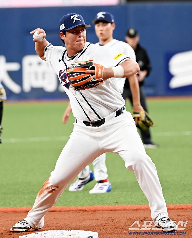 '4번타자 전격 교체-김도영 DH' 3루수 또 노시환 아니다…'마지막 점검' 韓 라인업 발표[오사카 현장]