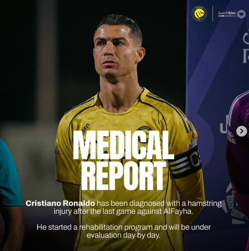 호날두, 1200억 전용기로 중동 탈출?…알 나스르 SNS로 공식 발표