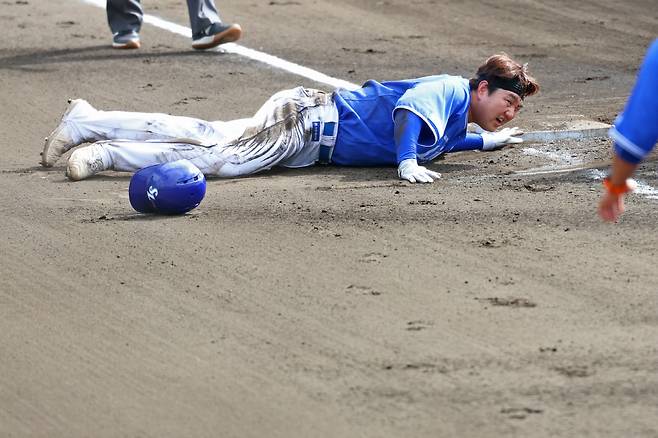 '헤드샷' 이해승 뇌진탕 증세로 조기 귀국. 햄스트링 장승현은 완전 파열은 면해. 일단 4주 휴식[오키나와 현장]