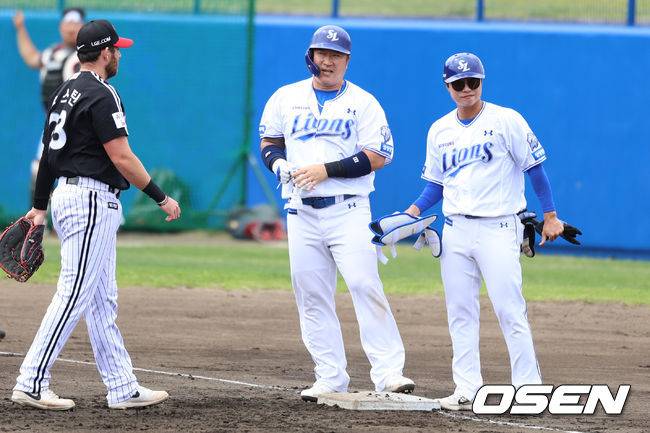 '7안타 7득점 빅이닝' 삼성 타선은 최강 맞네, LG 마운드 난타 8-4 완승...LG 이재원, 밀어쳐서 투런 홈런 터졌다 [오키나와 리뷰]