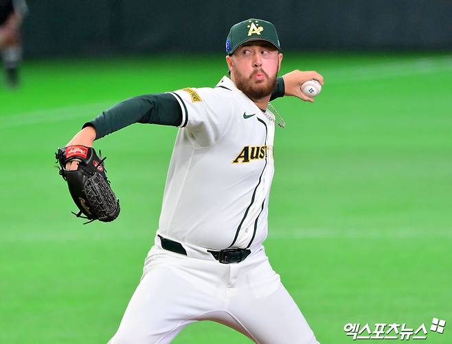 이러다 韓 KBO리그 오는 거 아냐?…'좌완 3총사 무실점 릴레이' 호주, 대만 타선 꽁꽁 묶었다 [WBC]