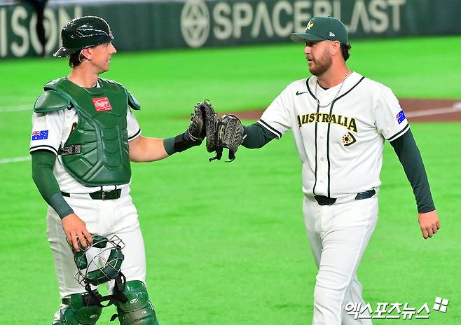 이러다 韓 KBO리그 오는 거 아냐?…'좌완 3총사 무실점 릴레이' 호주, 대만 타선 꽁꽁 묶었다 [WBC]