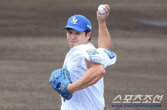 경기도 좋지만 일단 선수보호. 강풍에 7이닝 단축. 25구에 이닝 종료. 8연속 출루 삼성, 이재원 투런포 LG에 8-4 승리