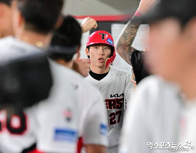 'LG전 쐐기포 쾅!' 김호령, 어느덧 호랑이 군단 '2번타자' 유력 후보…'삼진 줄이기+OPS 0.8' 올해 목표 [오키나와 인터뷰]