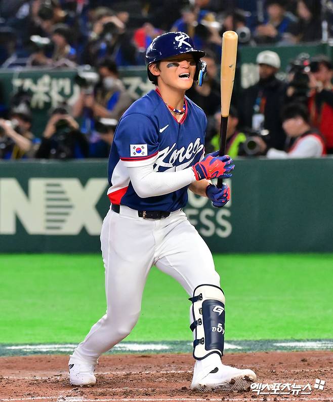 삼잔→삼진→삼진…韓, 어느 덧 삼진 13개→초반 맹타 덕에 '한일전 5-5 동점' 유지 [WBC]