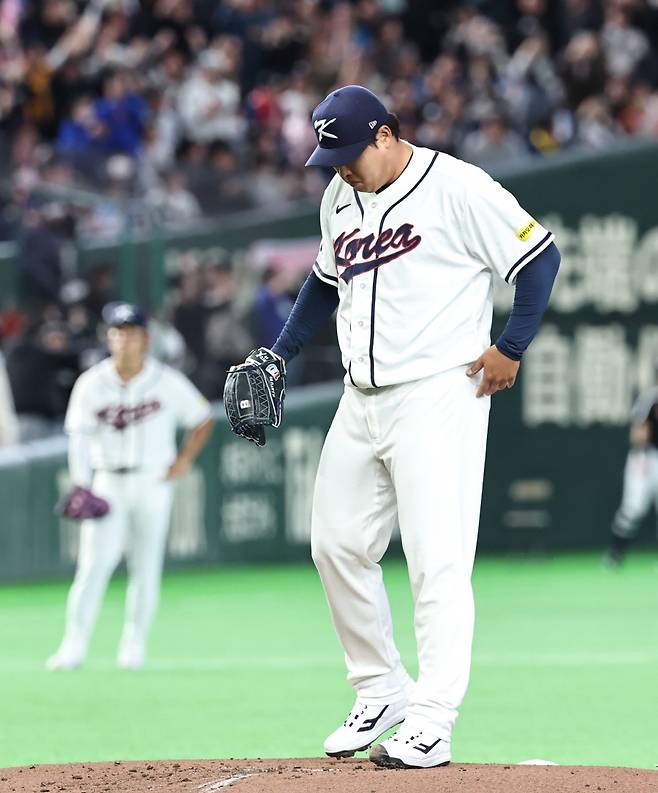 '류현진 대만에 한방 맞았다' ML 통산 20홈런 타자에 덜미, 결국 선취점 내주고 출발