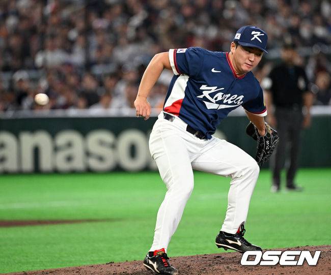 '153km' 日 빅리거 삼자범퇴, 고우석 왜 교체했을까…김영규 밀어내기 볼넷 패착, 대만-호주전까지 생각했나