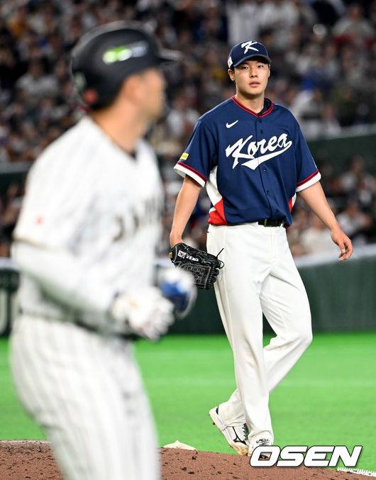 '153km' 日 빅리거 삼자범퇴, 고우석 왜 교체했을까…김영규 밀어내기 볼넷 패착, 대만-호주전까지 생각했나