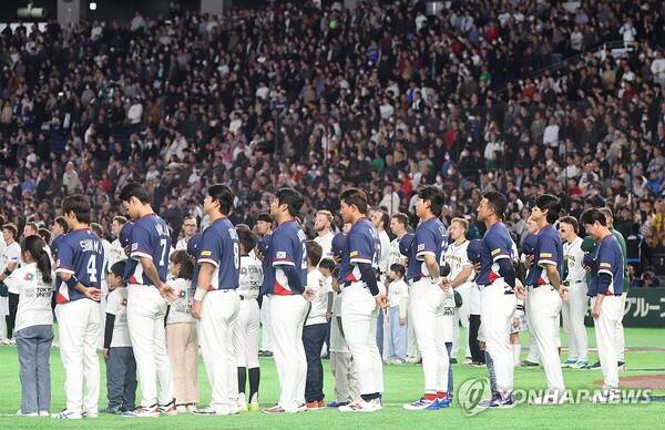 '5점 차 이상 이겨야 8강인데...', 한국 1회초 공격 삼자범퇴[WBC 호주전]