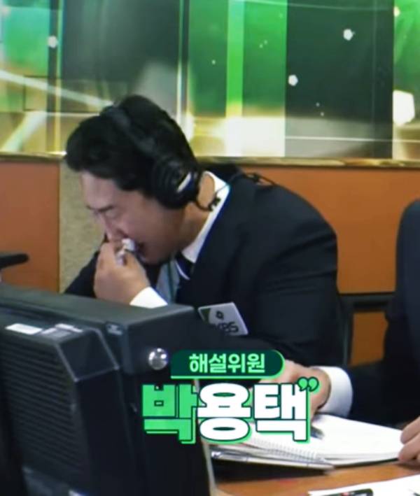 박용택 日 중계석에서 펑펑 오열→