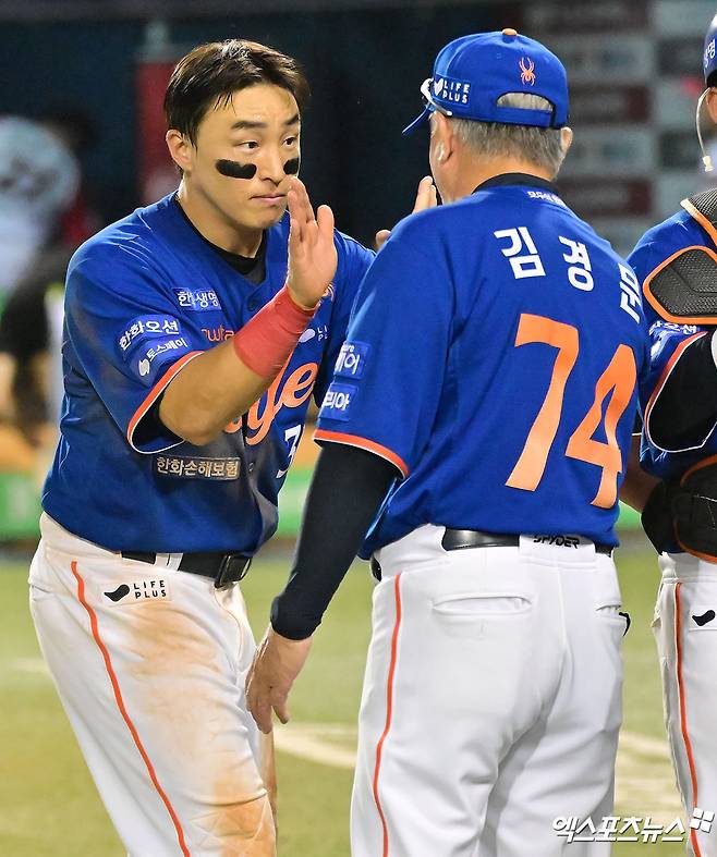 '한화 1호' 손아섭이었다니…1군 오자마자 홈런 '쾅'→시범경기 퍼포먼스에 개막 엔트리 합류 달렸다