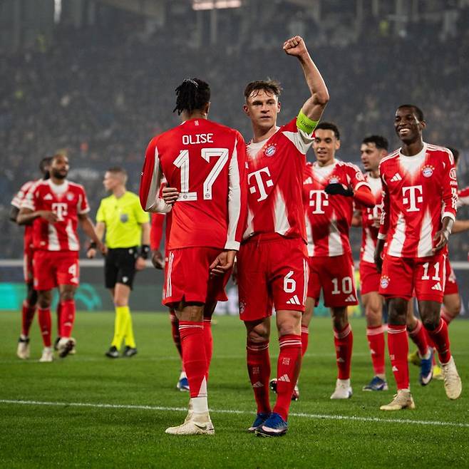 '김민재·케인 벤치→끝내 NO 투입' 뮌헨, UCL 16강 무려 6-1 대승... 8강 진출 확정적