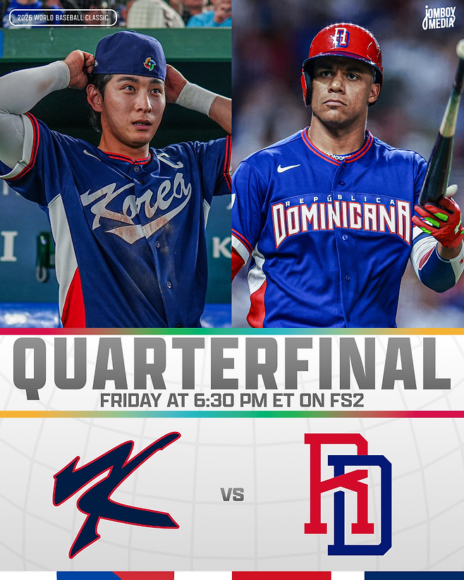 한국, 8강 중 캐나다와 우승 확률 ‘공동 꼴찌’···미국 1위, 도미니카공화국 2위, 일본 3위[WBC]