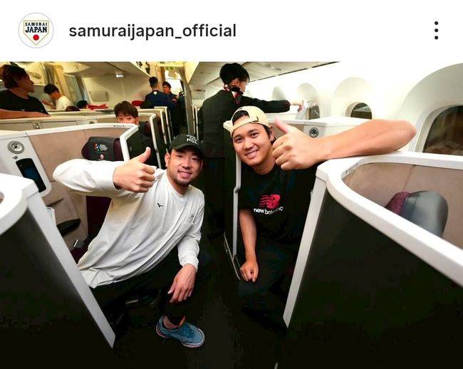 “수학여행 왔냐?” 오타니·스즈키 전세기 인증샷…팬들 반응 폭발 [WBC]