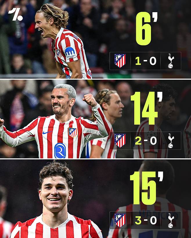 '15분 만에 3실점→전반 17분 교체'…쏟아진 응원에 응답한 토트넘 GK