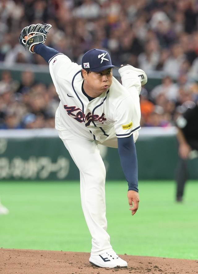 “세 경기 던질 수 있도록”…도미니카 공화국전 선발 유력한 류현진의 다짐 [WBC]