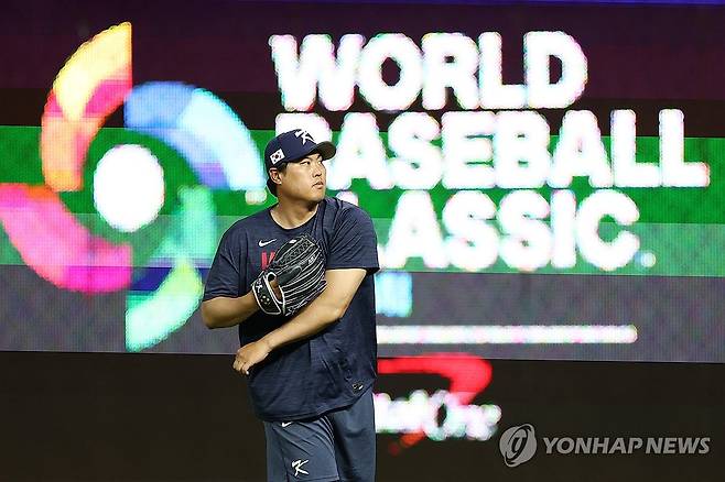 [WBC] 류현진, 사실상 대표팀 은퇴 경기…50구 투구시 대회 종료