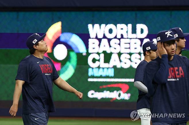 [WBC] 류현진, 사실상 대표팀 은퇴 경기…50구 투구시 대회 종료