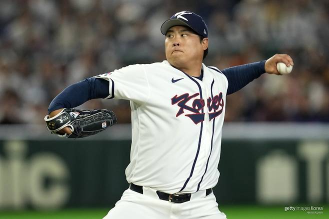 ‘역부족’ 류현진 1.2이닝 3실점 붕괴 ‘한국 8강서 탈락 위기’ [WBC]