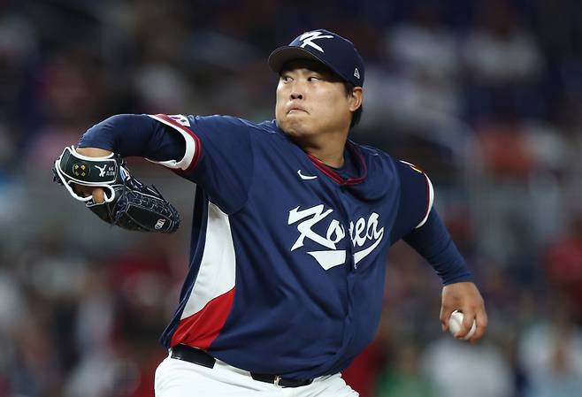 '이렇게 끝나다니' 태극마크 달고 마지막 경기서 고개 숙인 류현진 [WBC]