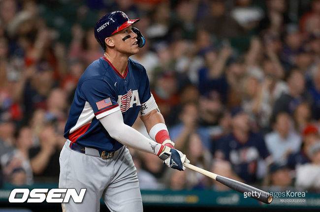 ‘사실상 결승전’ 미국-도미니카 4강전, 60홈런 美포수 빠졌다…‘역대 홈런 1위’ 도미니카, 264홈런 선발 라인업 떴다