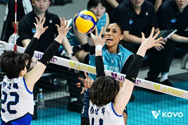 GS칼텍스 최종전서 봄 배구 티켓 극적 획득 '흥국생명 나와라' [IS 장충]