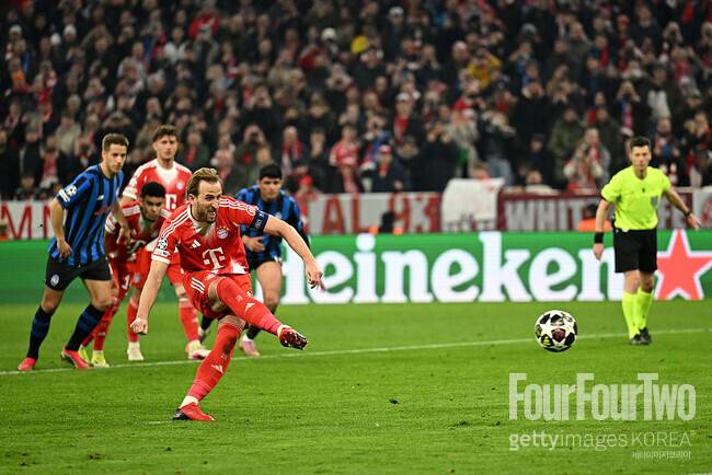 [ucl.review] '김민재 막판 윙백 변신' 뮌헨, '케인 멀티골' 골키퍼 참사 없이 아탈란타에 4-1 대승→8강 진출