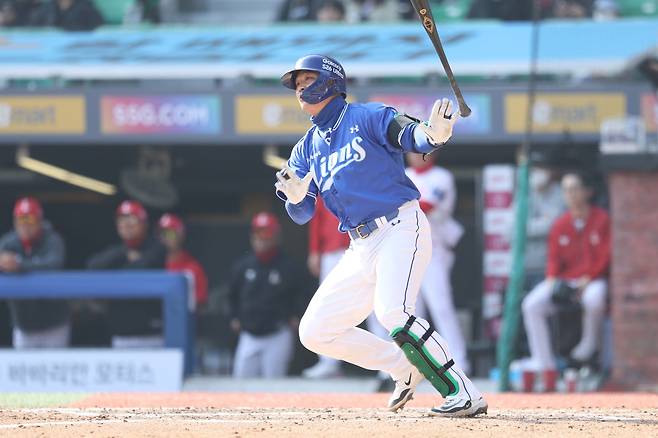 프로야구 한화 김태연, 시범경기 KIA전서 9회말 끝내기 홈런