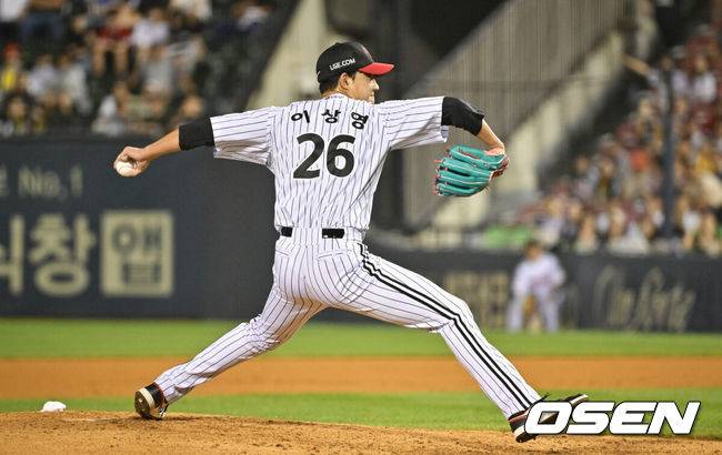 음주운전→1년 실격 징계→18개월 만에 복귀전, LG 좌완 이상영 홈런 맞고 무너지다