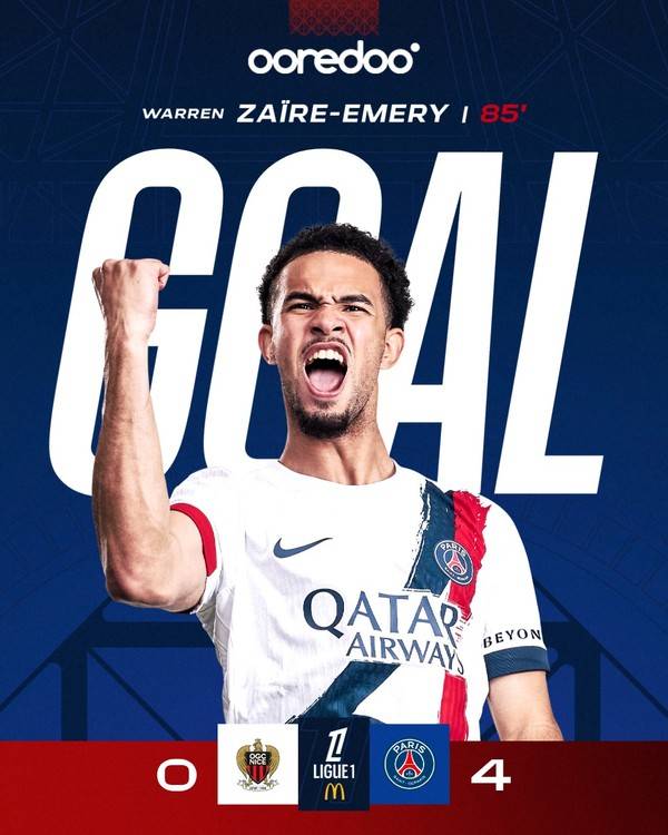 '이강인 퇴장 유도' PSG, 니스 4-0 대파 '멘데스, 두에, 드로, 자이르에메리 연속골' [리뷰]