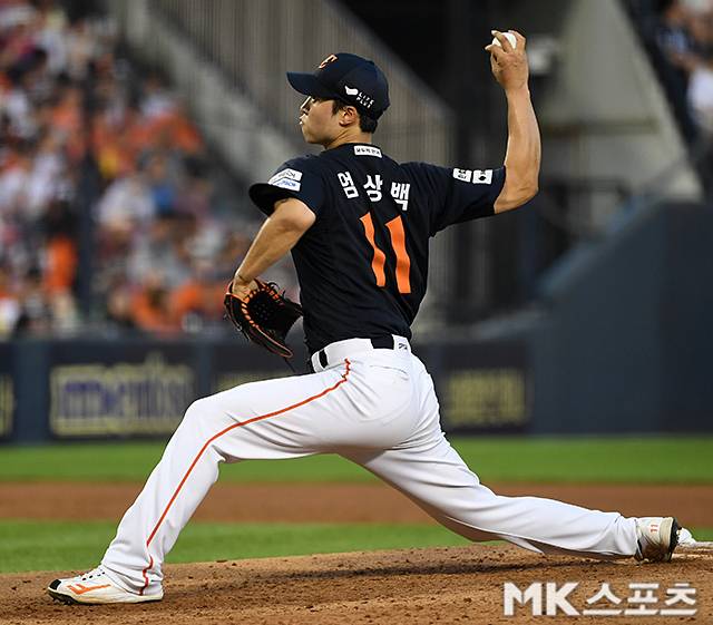 아무리 시범경기라지만…‘한화 78억 FA’ 엄상백, 롯데 상대 10피안타 7실점 와르르