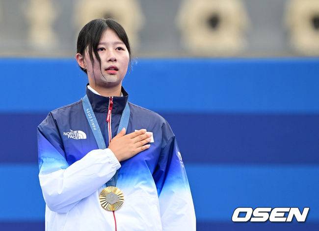 'SNS 친일파 헛저격' 안산, 2년 최악 부진 이후 화려한 부활... '3관왕' 임시현 제치고 AG 金 정조준