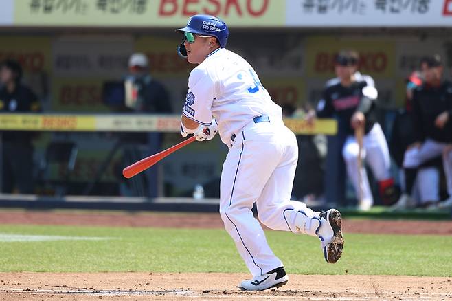 “최형우 안타!” 대투수 던지는데, 상대를 응원해?…KIA 팬들, 최형우 ‘9년 인연’ 잊을 수 없어 [SS대구in]