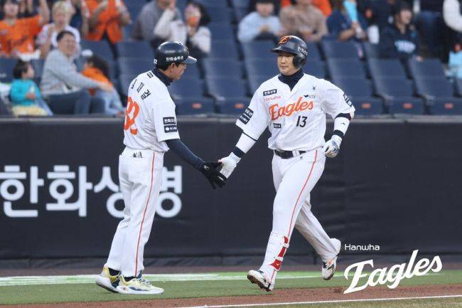 한화, 거포 포수 집안이었네…최재훈 3점포→만루포 연타석 홈런 쾅쾅! 3회까지 7타점 폭발 [오!쎈 대전]