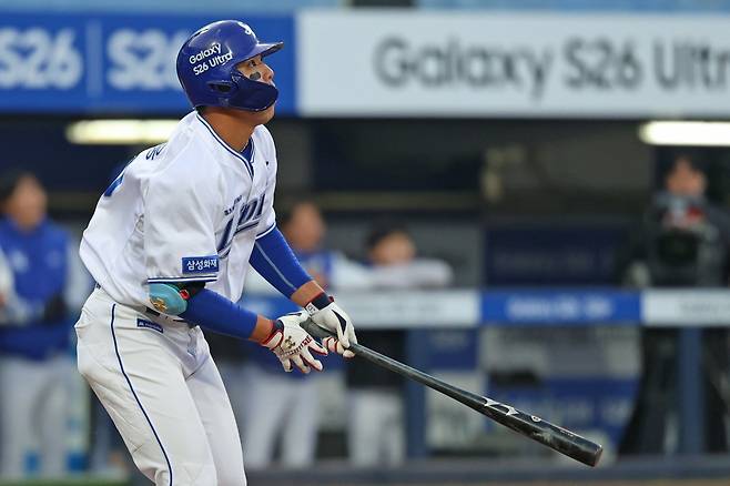 시범경기 타율 0.103 부진 잊어라… ‘히어로 모드’ 김영웅, 양현종 상대 연타석포→삼성, KIA 제압 [SD 대구 스타]