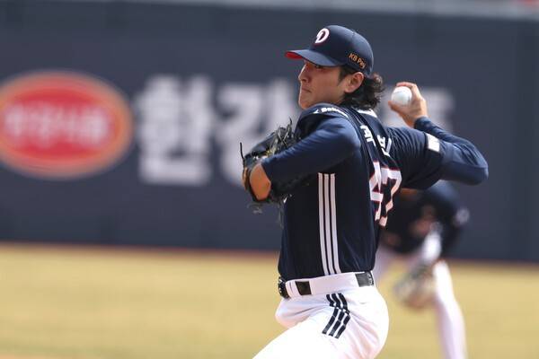 마이애미에서 157km 던지더니, 한국 와서 'KKKKKKKKK' 대폭발! 3월인데도 벌써 이 구속이라니, 곽빈 페이스 심상찮다