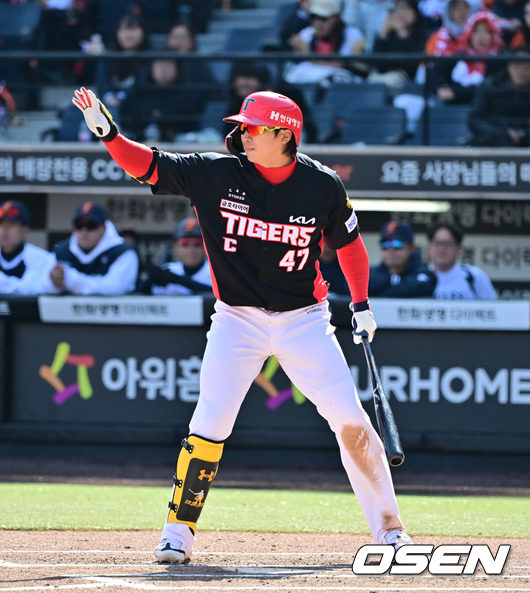 나성범 DH행, 이범호의 최대 고민 해결했나...우익수 대안은 출루머신, '월간 타율 1위' 재현이 필요하다