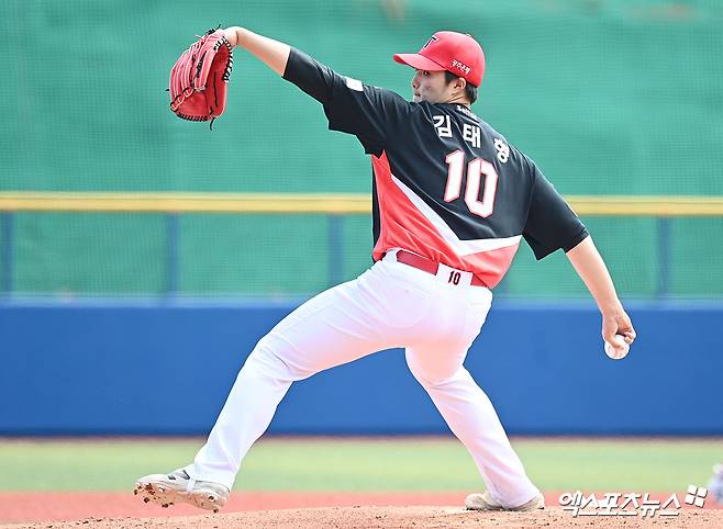 KIA 고민 깊어지나…'시범경기 ERA 12.60' 김태형, 퓨처스 등판서 5실점 패전
