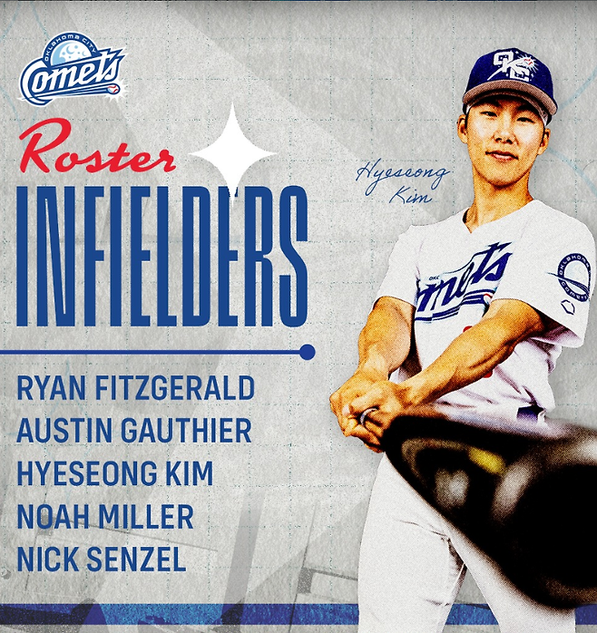 이러려고 간 미국 아닌데…김혜성 다저스 아닌 '코멧츠' 간판됐다, 개막 공지부터 로스터 발표까지