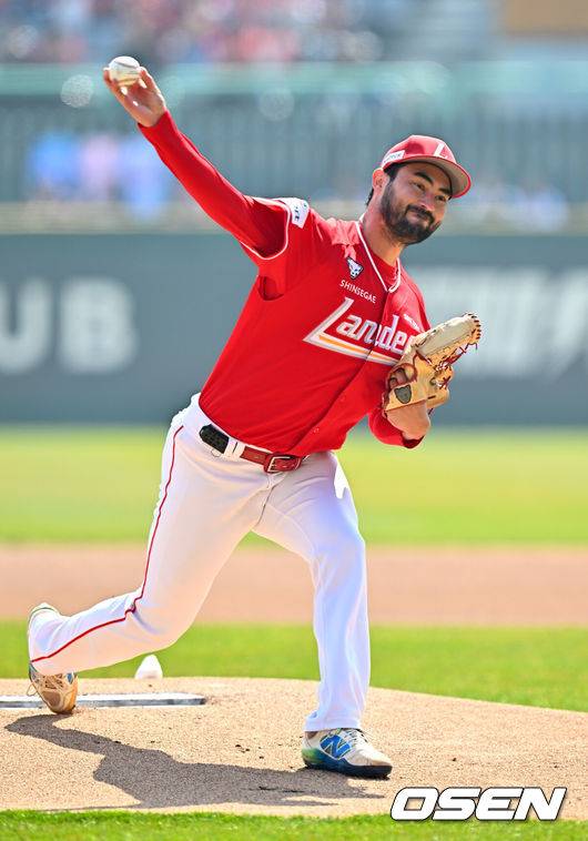‘1선발 자신했는데…’ 153km 한국계 에이스, 안타→안타→볼넷→안타→강판…5회도 못채웠다 [오!쎈 인천]
