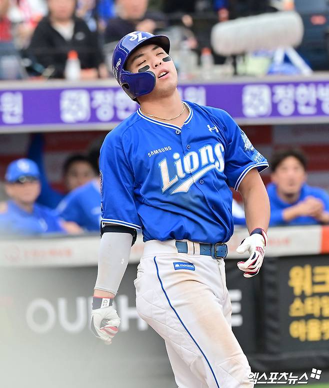 대역전극 가능했는데…김영웅, 삼진+삼진+삼진+삼진이라니→롯데 강속구에 눌렸나? '간판타자 헛방망이' 뼈 아팠다 [대구 현장]